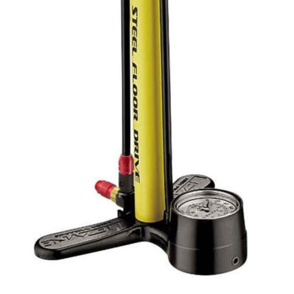 Inflador De Pie Lezyne Steel Floor Drive Amarillo (220psi) - Image 3