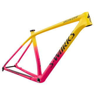 Cuadro S-Works Epic Hard Tail Frameset 2020 (Gloss Golden Yellow/Vivid Pink/Tarmac Black)