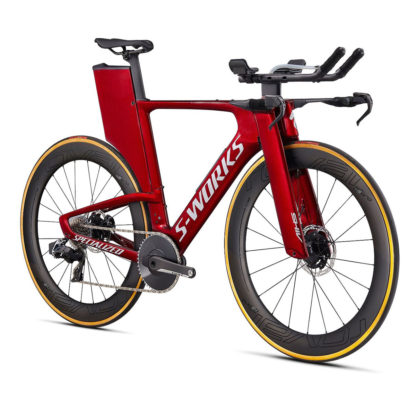 S-Works Shiv Disc Sram Red eTap AXS 2020 (Gloss Metallic Crimson/Dove Grey) - Image 2