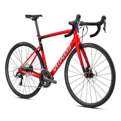 Specialized Tarmac Disc 2020 (Gloss Flo Red/Metallic White Silver/Fine Silver/Tarmac Black) - Image 2