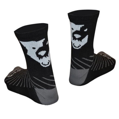 Medias Ciclismo Wolf Tooth Sock Guy Wool Components (Black) - Image 2