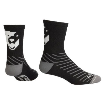 Medias Ciclismo Wolf Tooth Sock Guy Wool Components (Black)