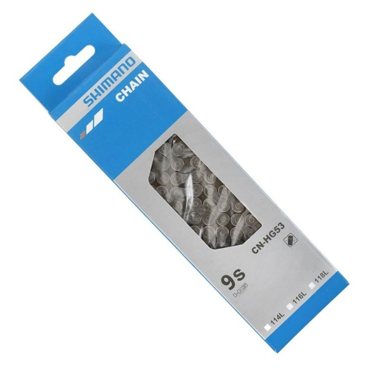 Chaîne De Vélo Shimano CN-HG53 9v 116 Maillons - Pour Transmission 9 Vitesses
