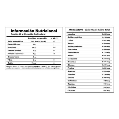 Pulver Amino Total 1kg Aminoácidos + Proteína - Image 2