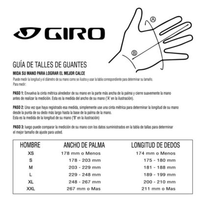 Giro Guantes Ciclismo Hombre - Jag - negro
