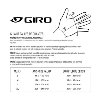 Guantes Ciclismo Giro Jag'ette Women's (Black Shark Tooth) - Image 3