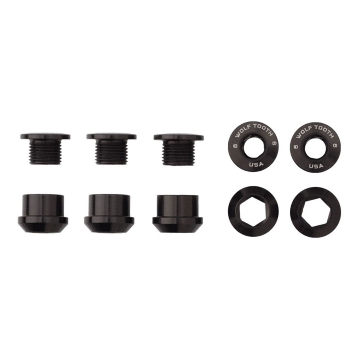 Tornillos Para Plato Wolf Tooth Chairing Bolts 5 (Negros)