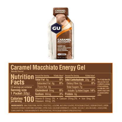 Gu Energy Gel (Caramel Macchiato - 40mg Cafeína) - Image 2