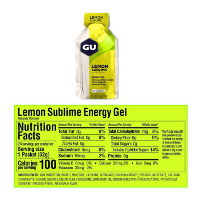 Gu Energy Gel (Lemon Sublime - Sin Cafeína) - Image 2