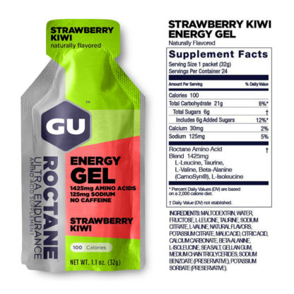 Gu Roctane Energy Gel (Strawberry Kiwi - Sin Cafeína) - Image 2