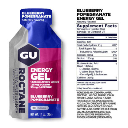 Gu Roctane Energy Gel (Blueberry Pomegranate - 35mg Cafeína) - Image 2