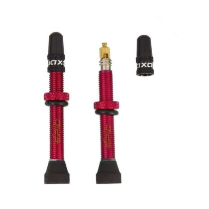 Valvulas Tubeless Quaxar Universal Presta (Rojo)