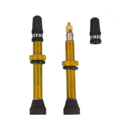 Valvulas Tubeless Quaxar Universal Presta (Dorado)