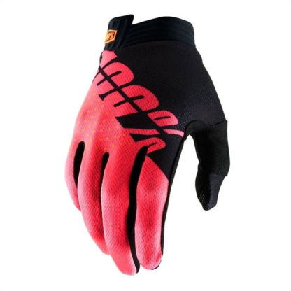 Guantes 100% Ride100percent Itrack 2019 (Black/Fluo Red)