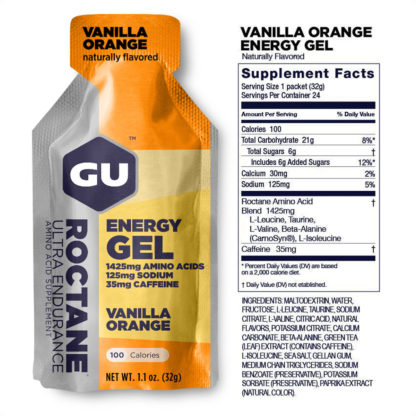 Gu Roctane Energy Gel (Vainilla Orange - 35mg Cafeína) - Image 2