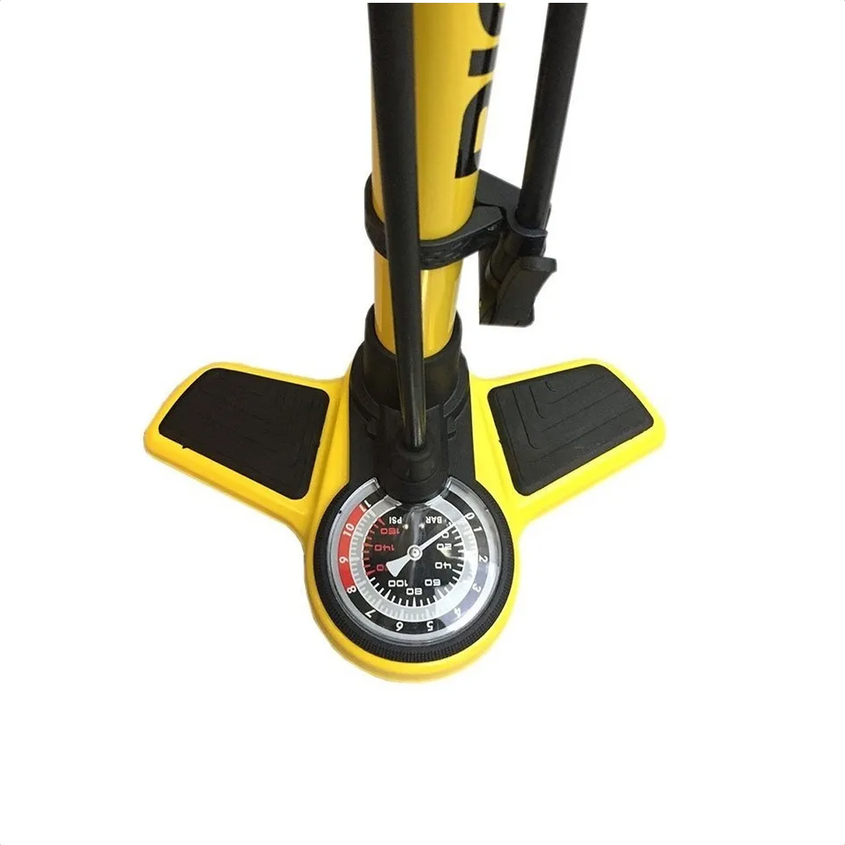 Inflador De Pie Bigger High Pressure Colores Amarillo (160psi) - Image 2