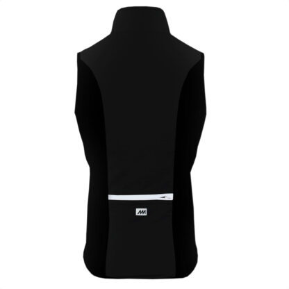 Chaleco Rompeviento Ciclismo Magenta Pocket (Negro) - Image 2