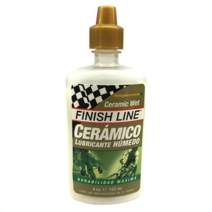 Lubricante Cadena Finish Line Cerámico Wet (120ml)