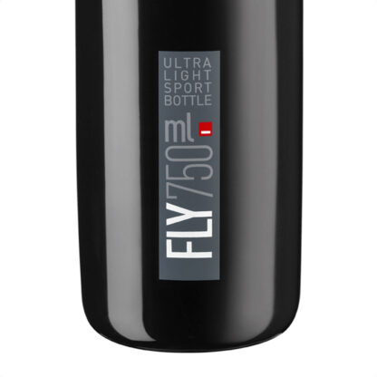 Caramañola Elite Fly 750ml (Black-Grey Logo) - Image 3