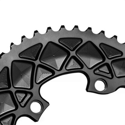 Plato De Ruta Absolute Black Oval 110/4bcd Black (53t) - Image 2