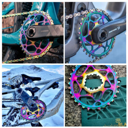 Monoplato Absolute Black Oval Sram Boost 3mm Rainbow (34t) - Image 3