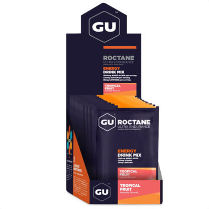 Gu Roctane Energy Drink Mix Energía Isotónica (Tropical Fruit 35mg Caffeine) - Image 3