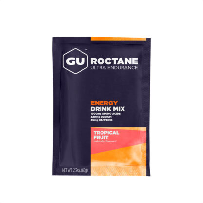 Gu Roctane Energy Drink Mix Energía Isotónica (Tropical Fruit 35mg Caffeine)