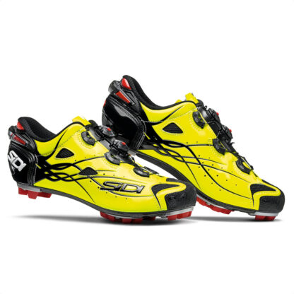 Zapatillas De MTB Sidi Tiger Carbon Srs (Matte Black/Yellow)