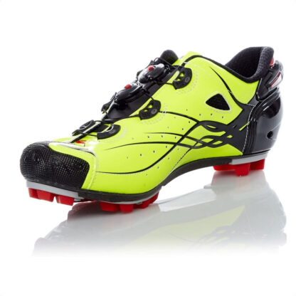 Zapatillas De MTB Sidi Tiger Carbon Srs (Matte Black/Yellow) - Image 2