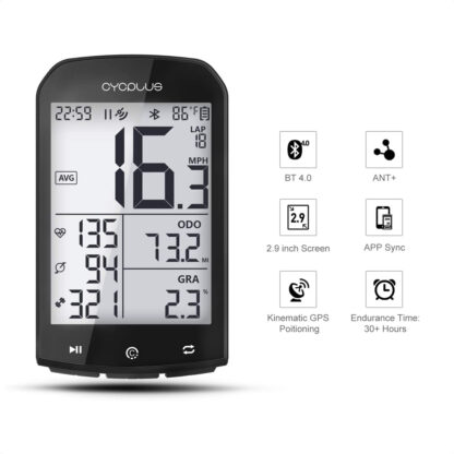 Ciclocomputadora Gps Cycplus M1 Bluetooth Ant+ - Image 2