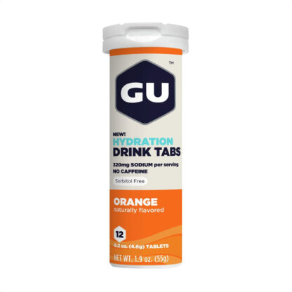 Gu Hydration Drink Tabs 320mg Sodio Hidratación (Orange)