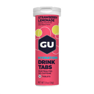 Gu Hydration Drink Tabs 320mg Sodio Hidratación (Strawberry Lemonade)