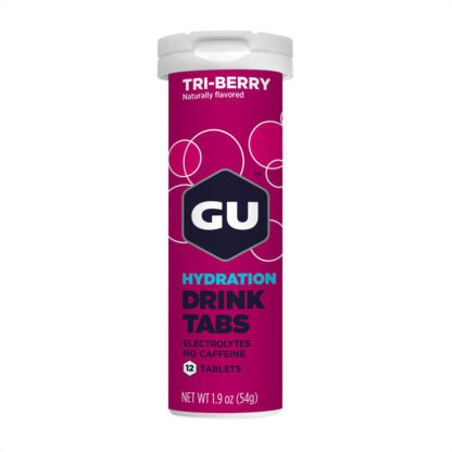 Gu Hydration Drink Tabs 320mg Sodio Hidratación (Tri-Berry)