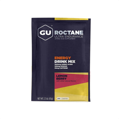 Gu Roctane Energy Drink Mix Energía Isotónica (Lemon Berry 35mg caffeine)