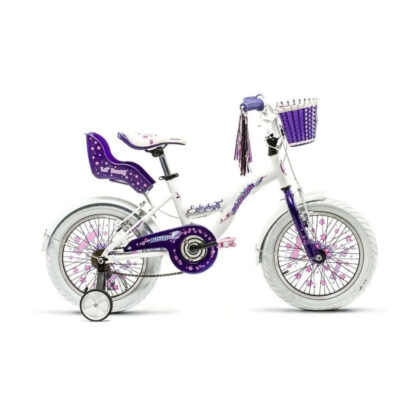 Bicicleta De Nena Raleigh Lilhon Rodado 16 (Blanco/Violeta)