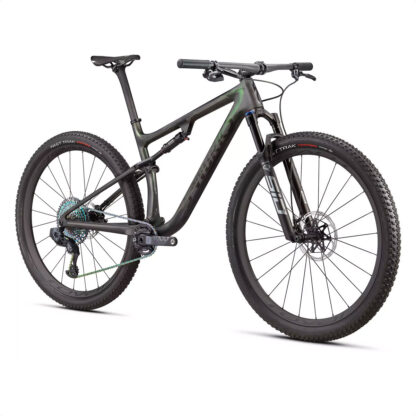 S-works Epic 2021 (Satin/Gloss Carbon/Color Run Silver/Green Chameleon) - Image 2