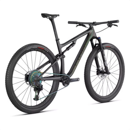 S-works Epic 2021 (Satin/Gloss Carbon/Color Run Silver/Green Chameleon) - Image 3