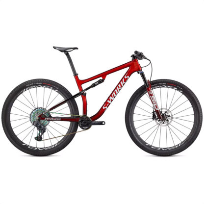 S-works Epic 2021 (Gloss Red Tint Face Over Brushed Silver/Tarmac Black/White Whit Gold Pearl)