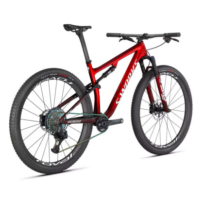 S-works Epic 2021 (Gloss Red Tint Face Over Brushed Silver/Tarmac Black/White Whit Gold Pearl) - Image 3
