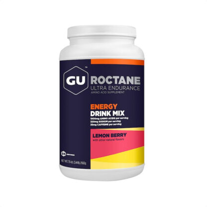 Gu Roctane Energy Drink Mix Energía 24 Servicios (Lemon Berry 35mg caffeine)