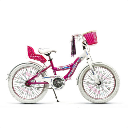 Bicicleta De Nena Raleigh Jazzi Rodado 20 (Blanco/Rosa)