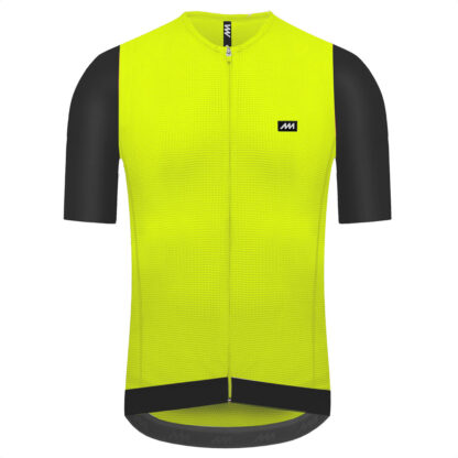 Jersey Manga Corta Magenta 8.9 Escalador (Amarillo Fluo)