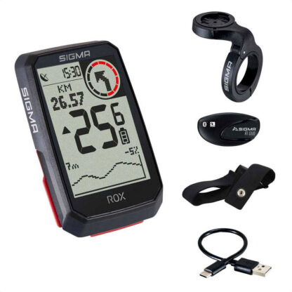 Ciclocomputadora Gps Sigma ROX 4.0 HR Set (Black)