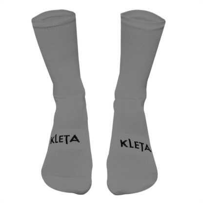 Medias Ciclismo Kleta Modelo Faster Caña Alta (Gris/Negro) - Image 2