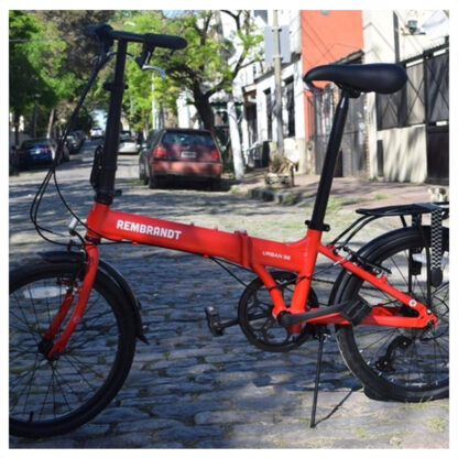 Bicicleta Urbana Plegable Urban S6 Rembrandt 6v (Rojo) - Image 3