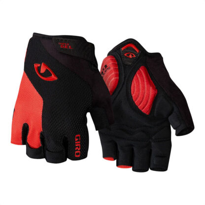 Guantes Ciclismo Giro Strade Dure Super Gel (Black/Bright Red) - Image 2