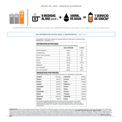 Reparación Muscular Nutremax Recovery Drink 1500g - Image 3