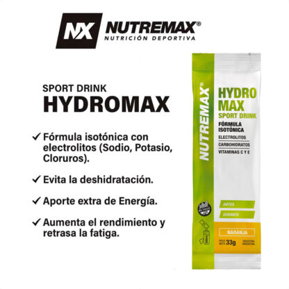 Bebida Isotónica Nutremax Hydromax Sport Drink Caja X20u - Image 2