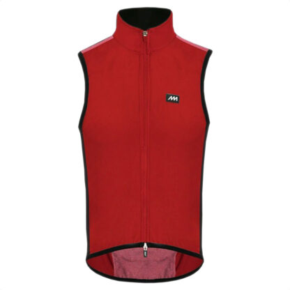 Chaleco Rompeviento Ciclismo Magenta Pocket (Melange Rojo)