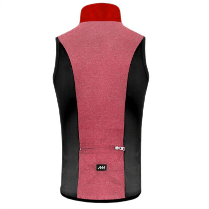 Chaleco Rompeviento Ciclismo Magenta Pocket (Melange Rojo) - Image 2